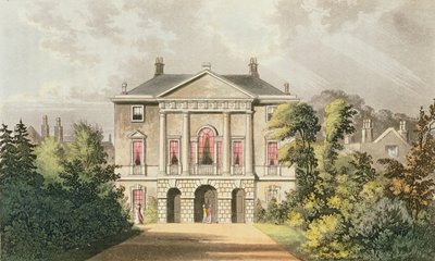 The New Lodge, Richmond Park, from Ackermann